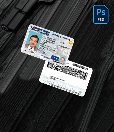 USA Pennsylvania state driving license PSD 